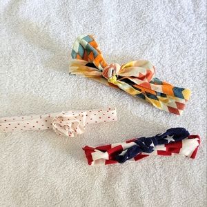 Set of 3 newborn head bands